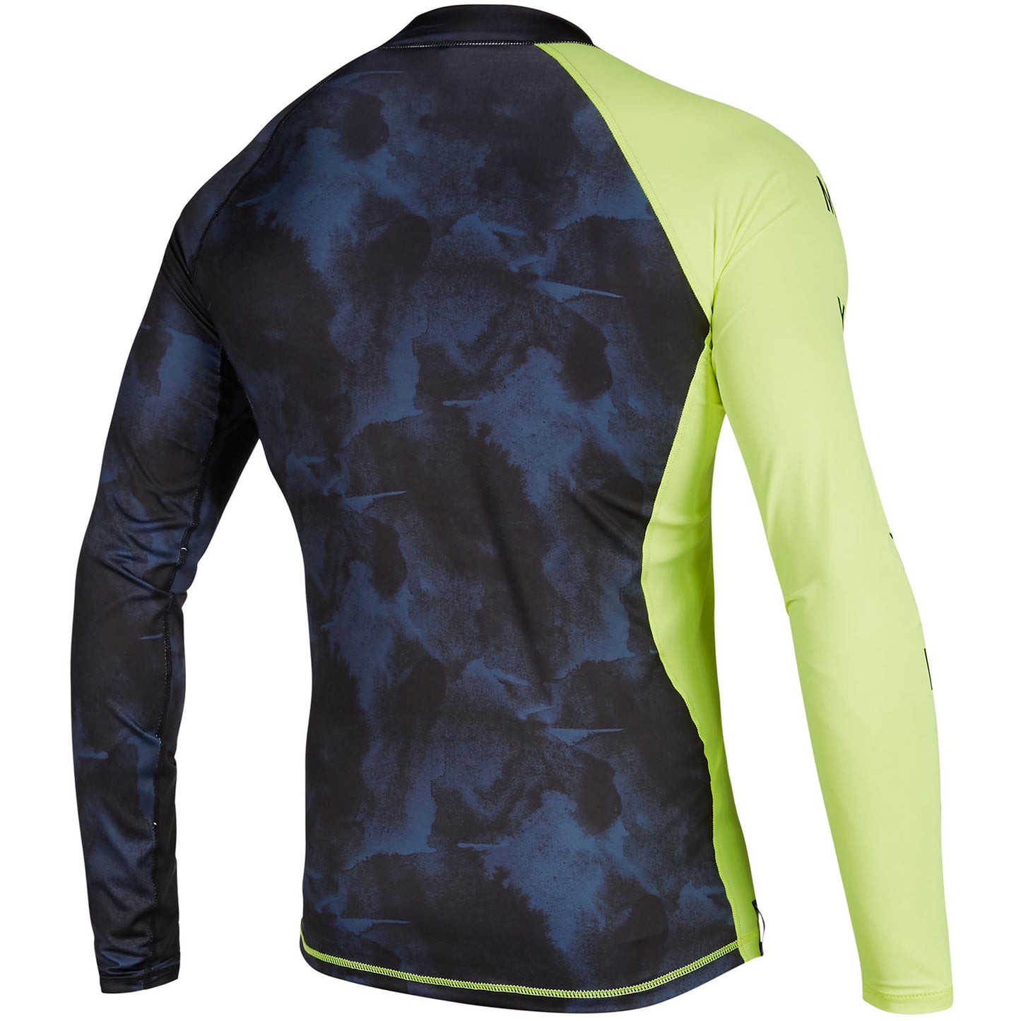 Mystic Crossfire Longsleeve Rash Vest - Navy/Lime