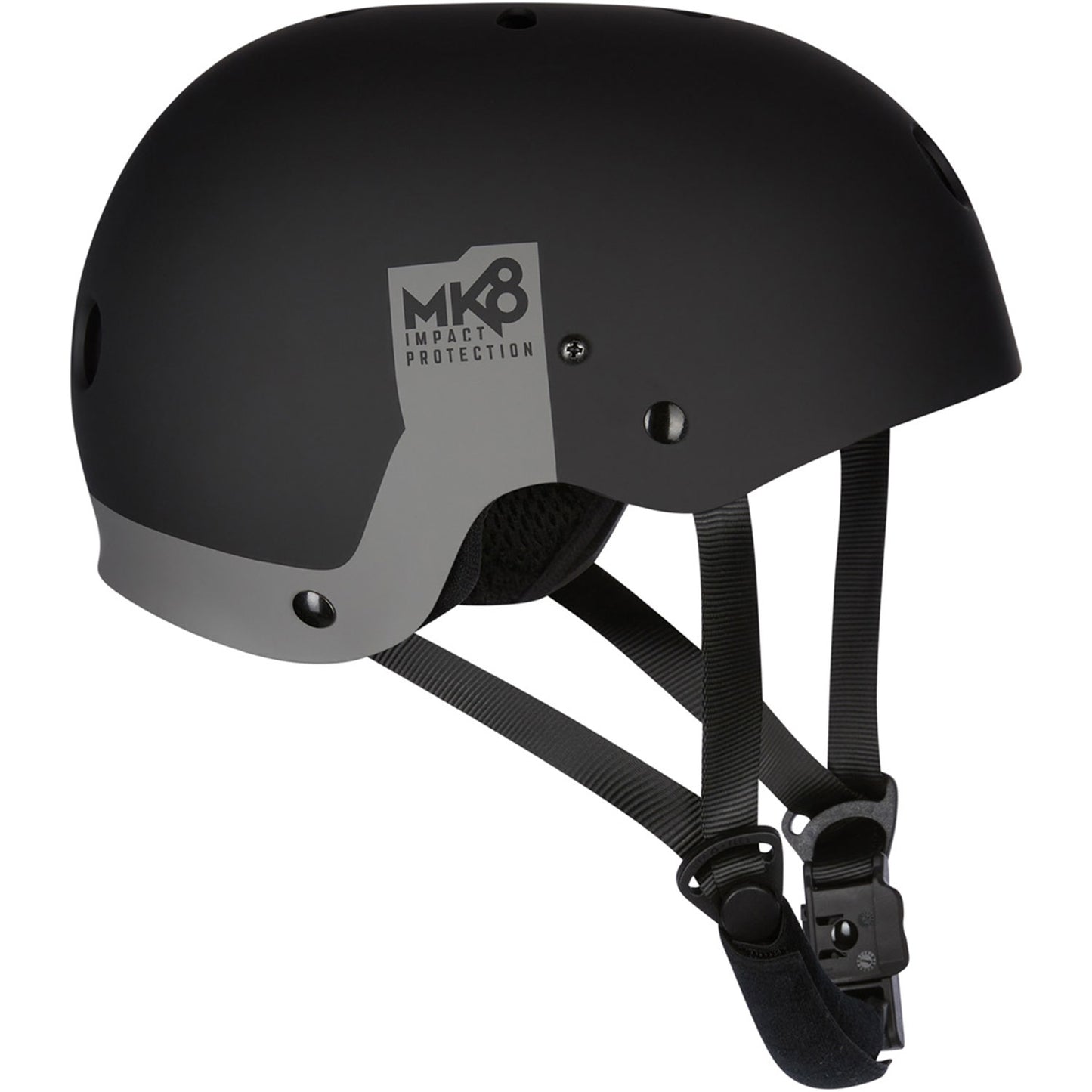 Mystic MK8X Kite & Wakeboarding Helmet - Black