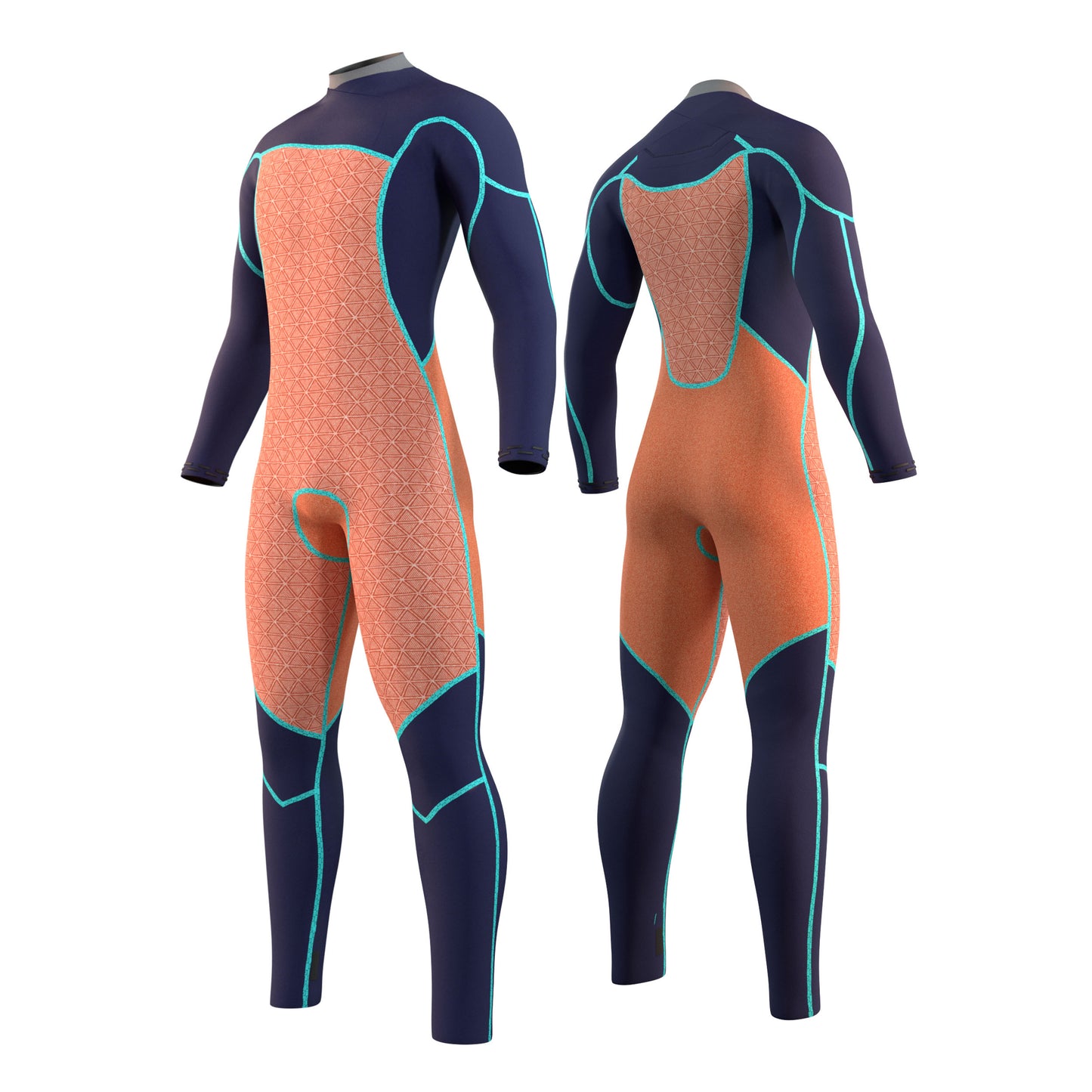 Mystic MAJESTIC 5/4 GBS Front Zip Wetsuit - Blue