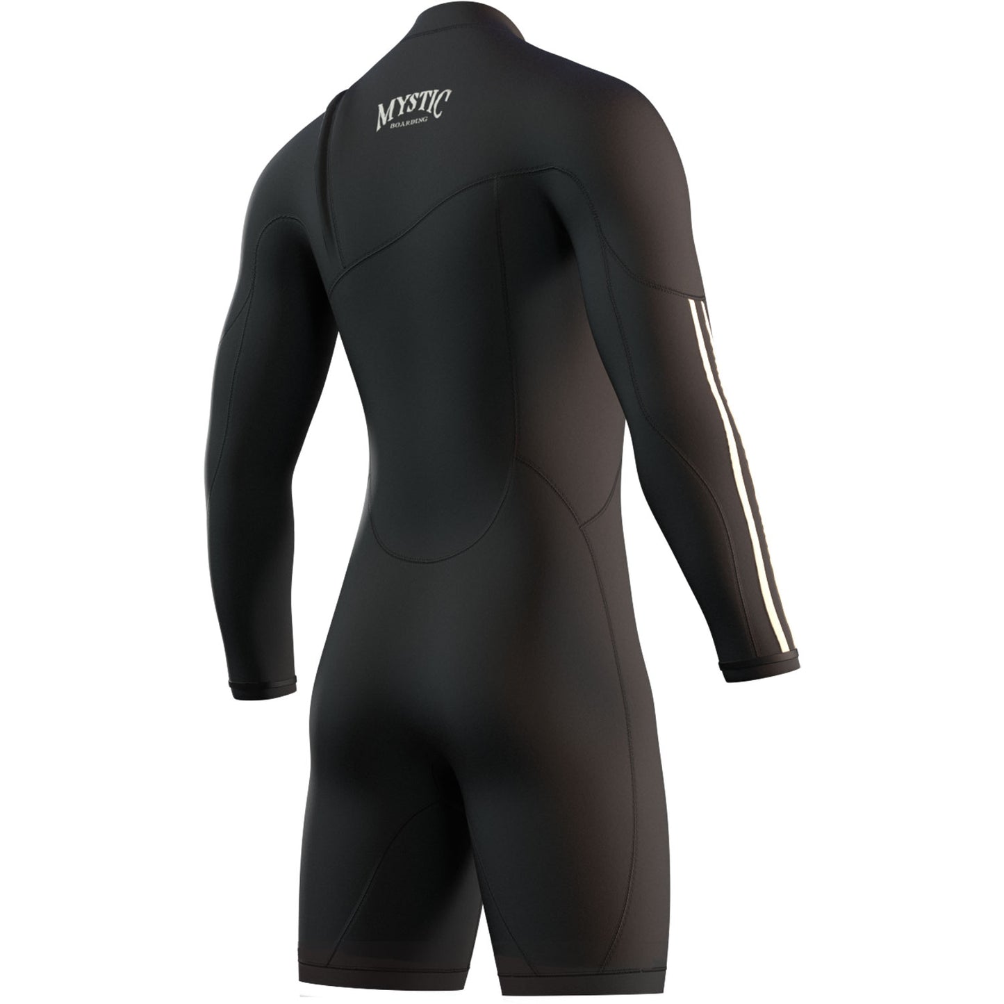Mystic THE ONE 3/2mm Zip-Free Long Arm Shorty Wetsuit - Black