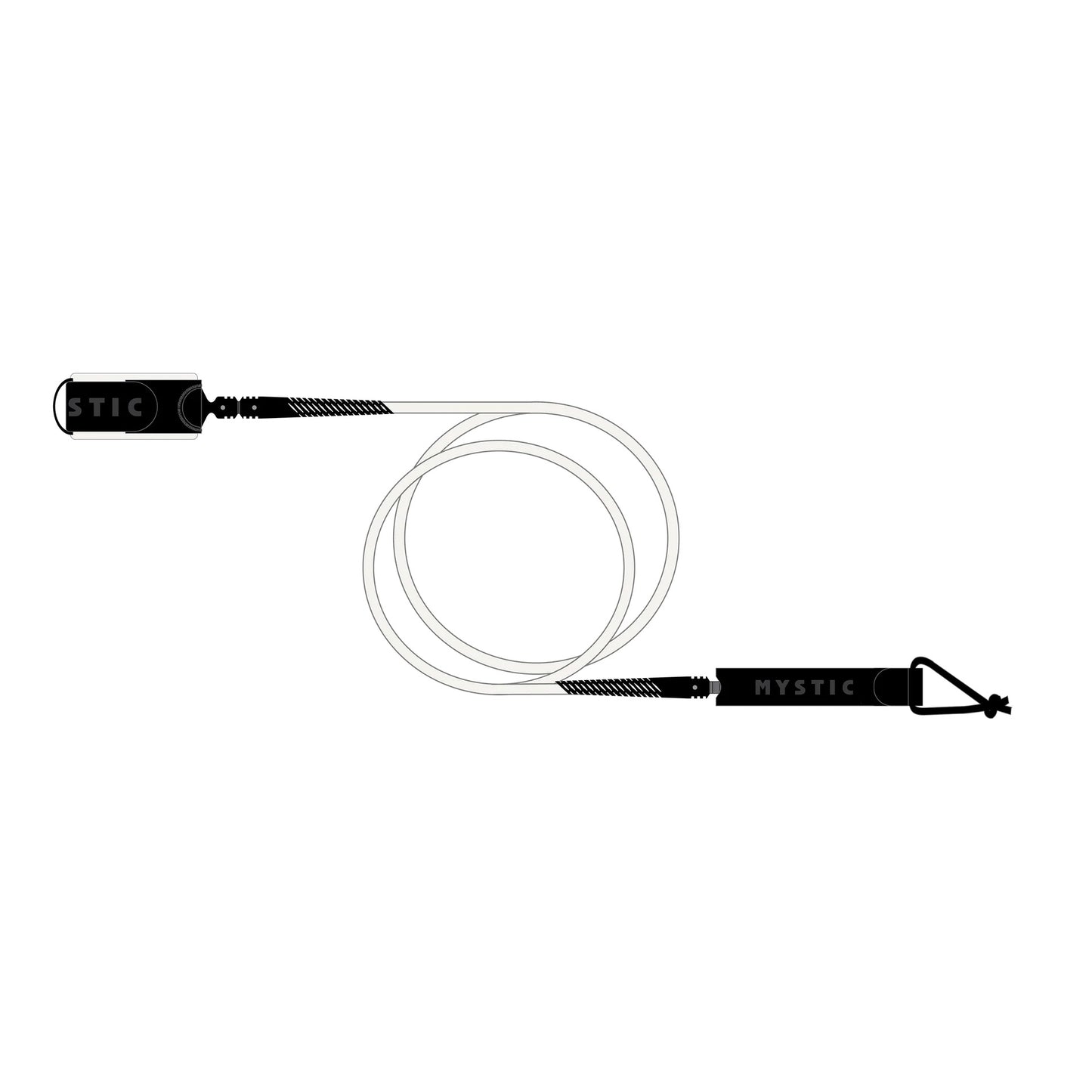 Mystic Surf Board Leash - Off White