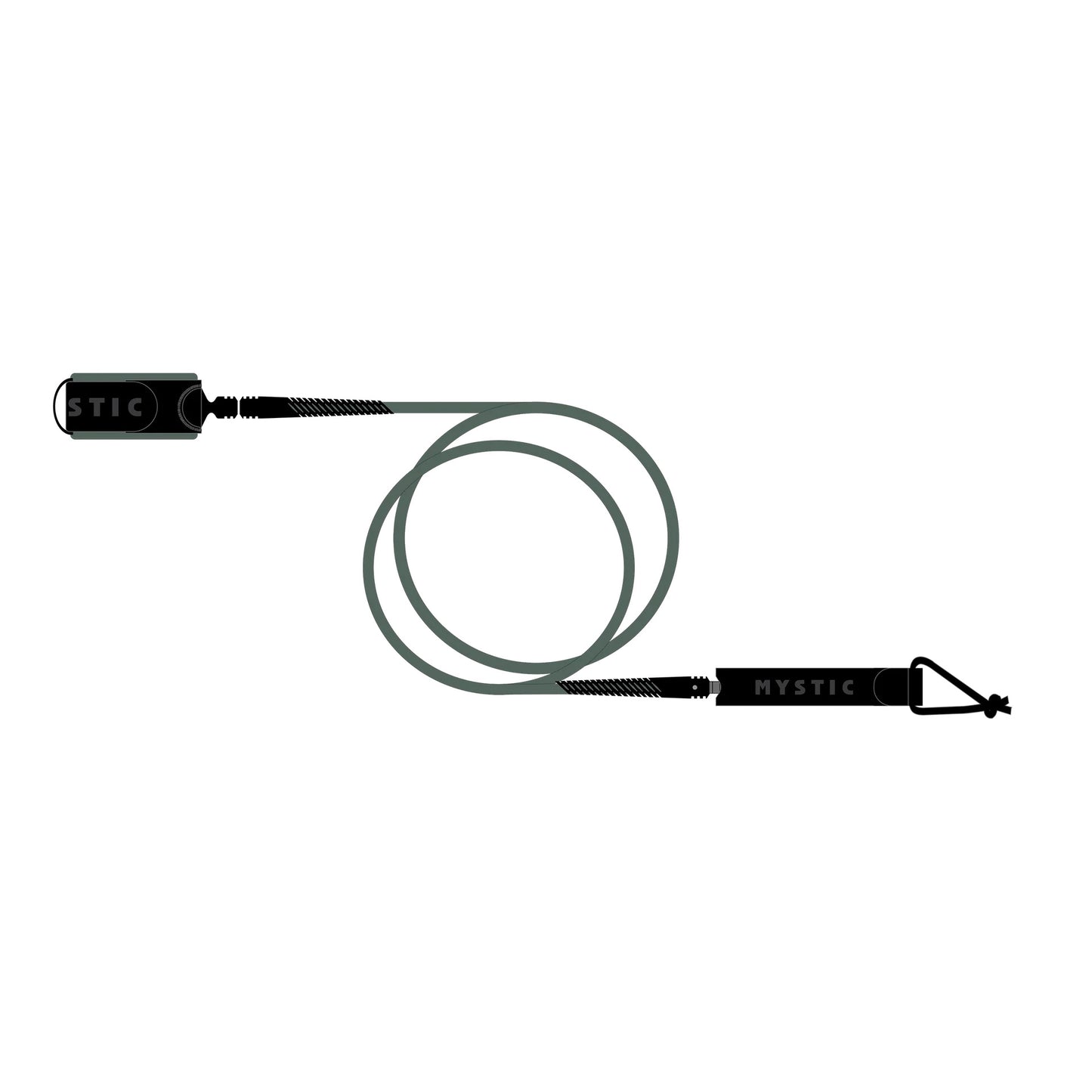 Mystic Surf Board Leash - Dark Olive