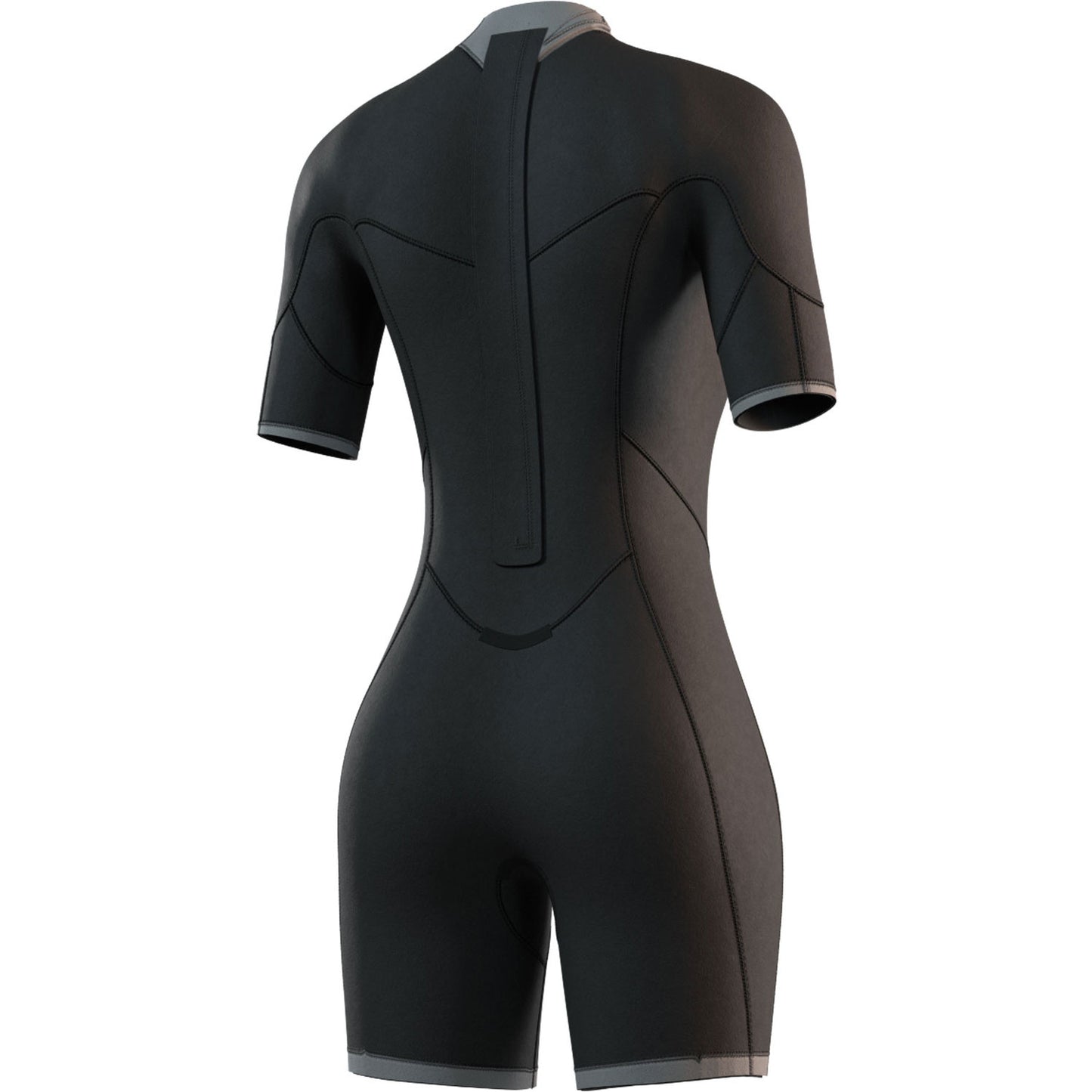 Mystic Womens Brand 3/2mm Back-Zip Shortty Wetsuit - Purple