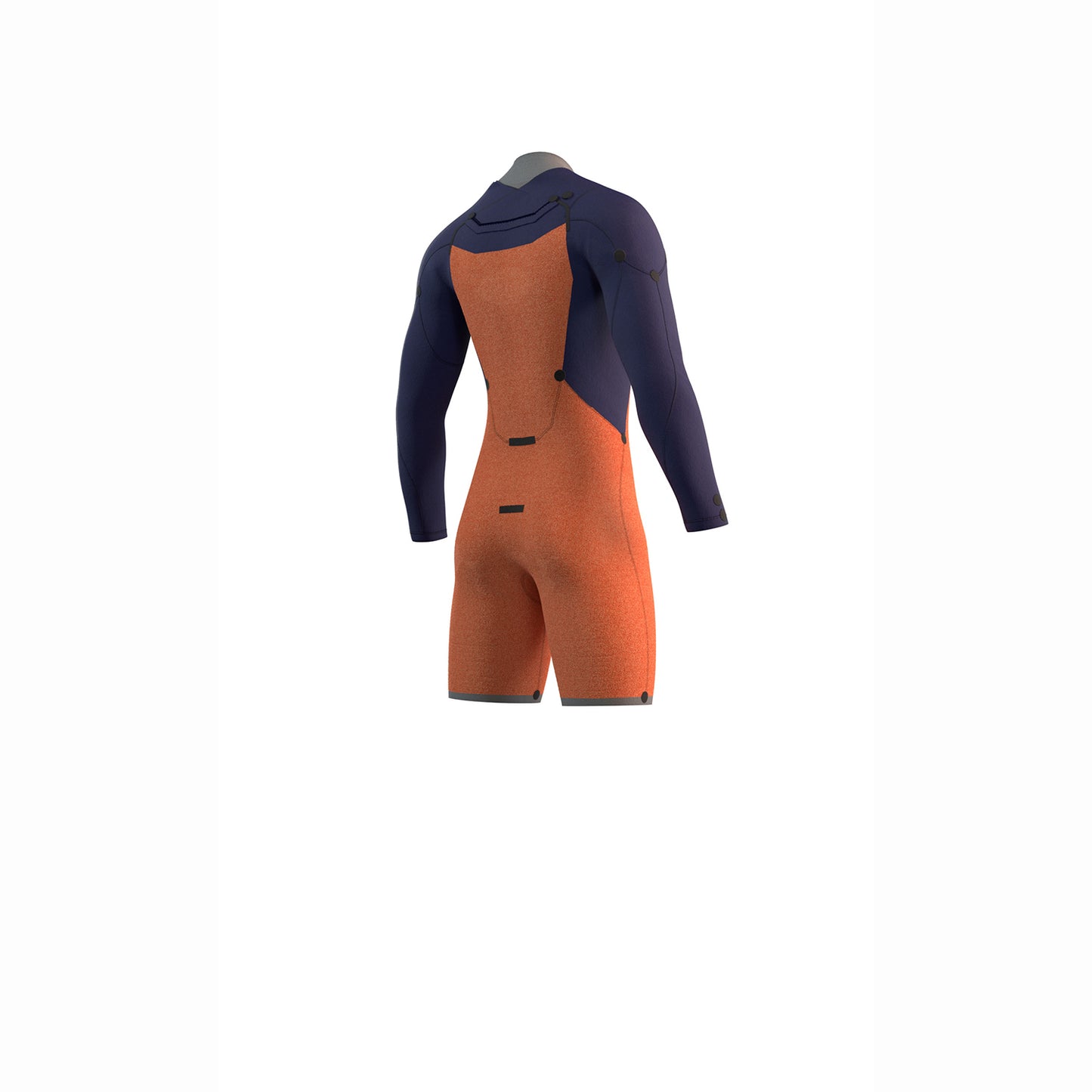 Mystic Marshall 3/2 GBS Front-Zip Longarm Shorty Wetsuit - Blue / Mustard
