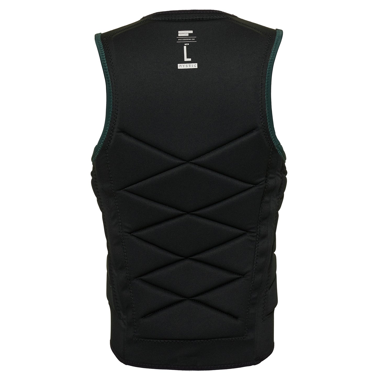 Mystic Outlaw Wake Boarding Front-Zip Impact Vest - Dark Leaf
