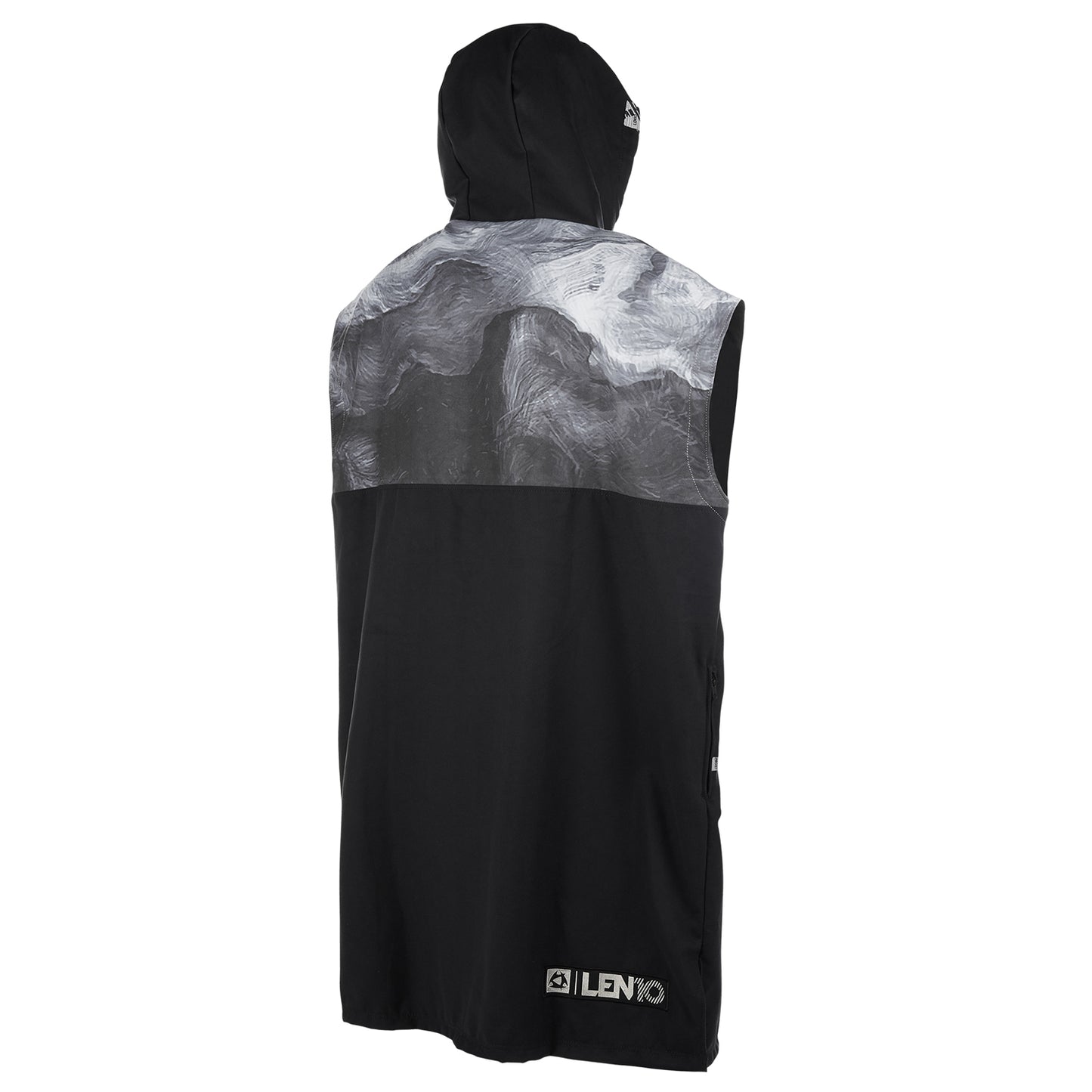 Mystic LEN10 Quickdry Poncho - Black/White