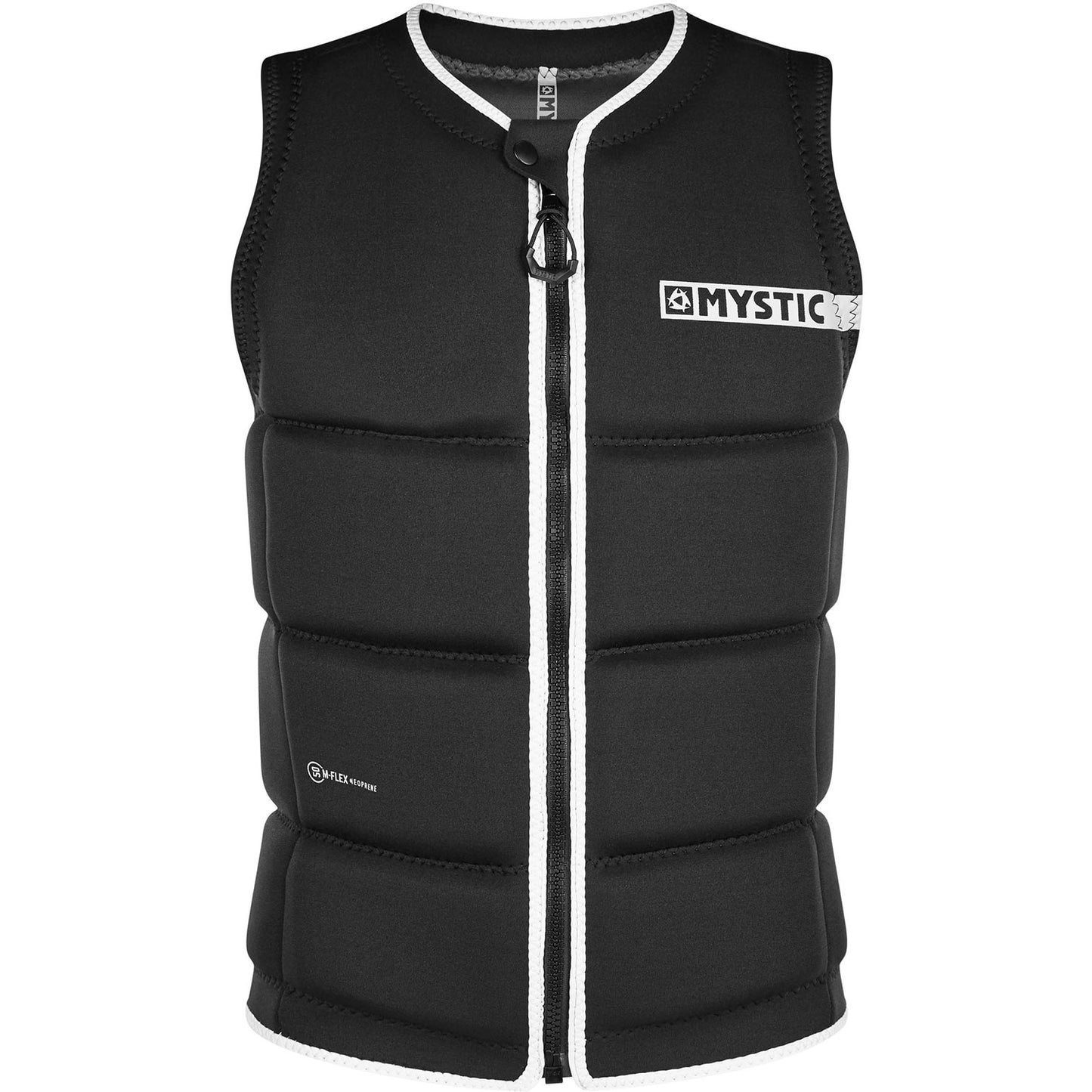  Mystic BRAND Wake Boarding Front-Zip Impact Vest - Black