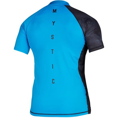  Mystic Crossfire Shortsleeve Rash Vest - Blue