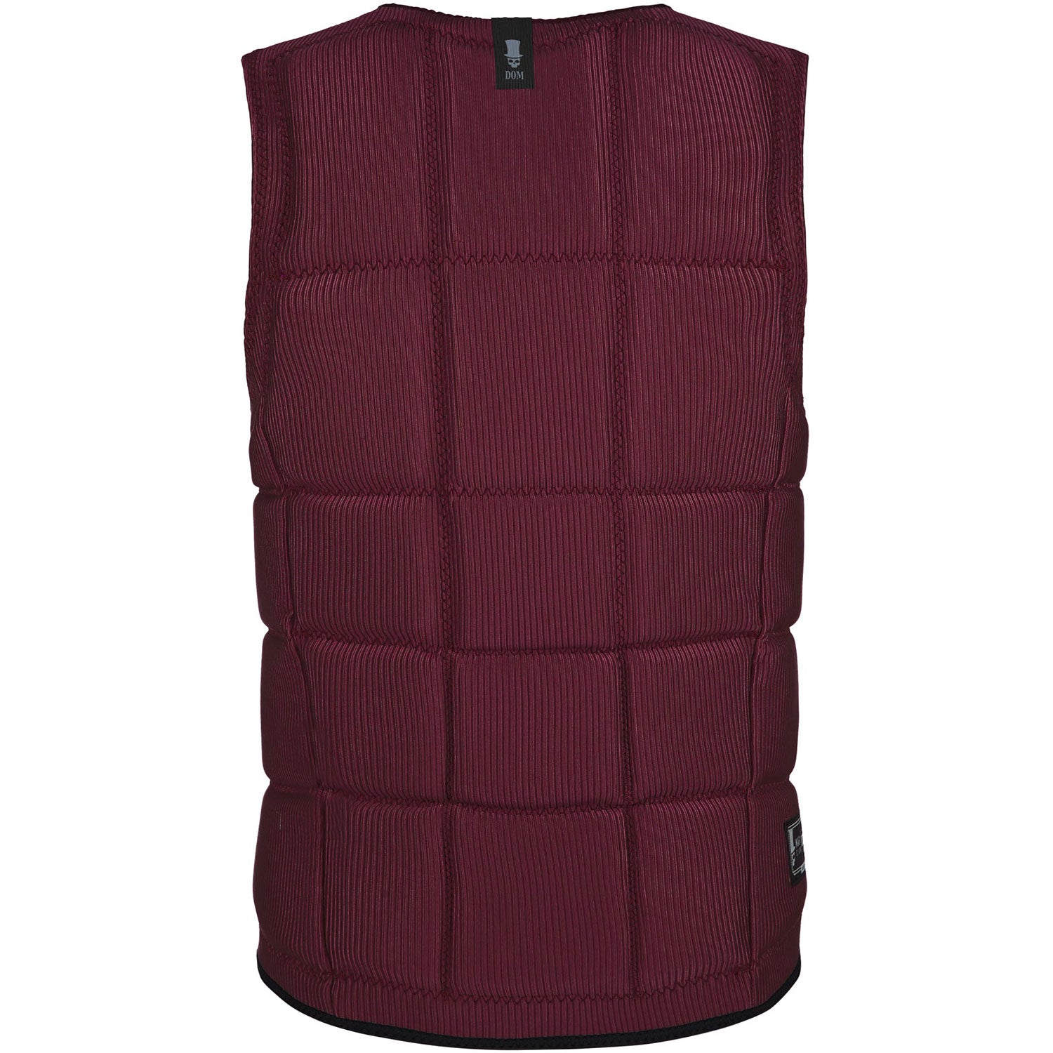  Mystic DOM Wake Boarding Front-Zip Impact Vest - Oxblood Red