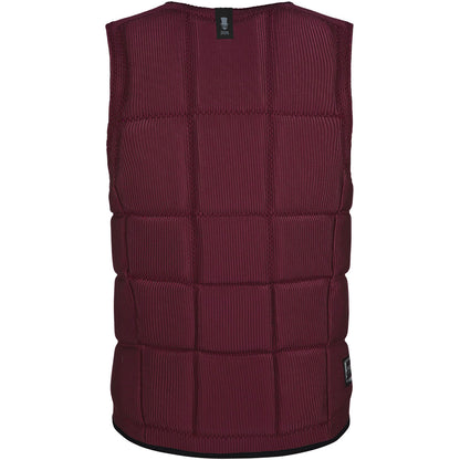  Mystic DOM Wake Boarding Front-Zip Impact Vest - Oxblood Red
