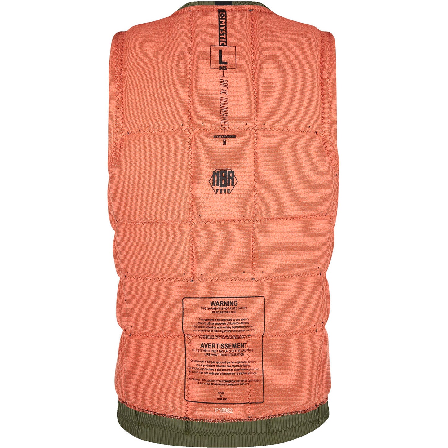  Mystic DOM Wake Boarding Front-Zip Impact Vest - Oxblood Red