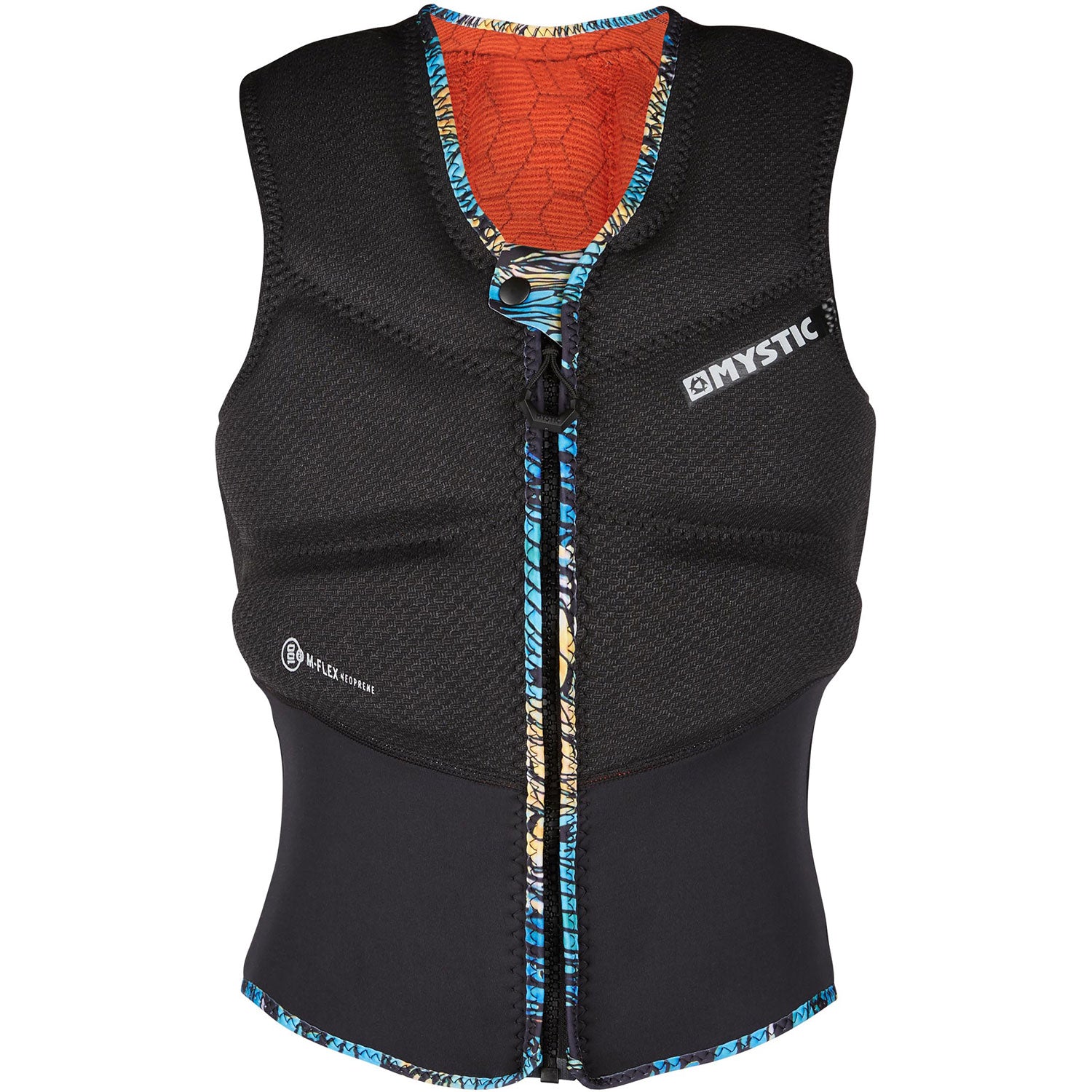  Mystic Womens Gem Kite Surfing Front-Zip Impact Vest - Black