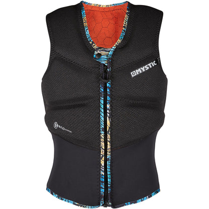  Mystic Womens Gem Kite Surfing Front-Zip Impact Vest - Black