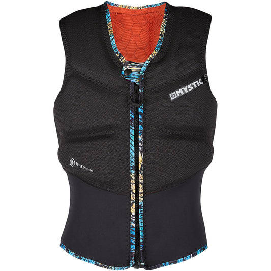  Mystic Womens Gem Kite Surfing Front-Zip Impact Vest - Black