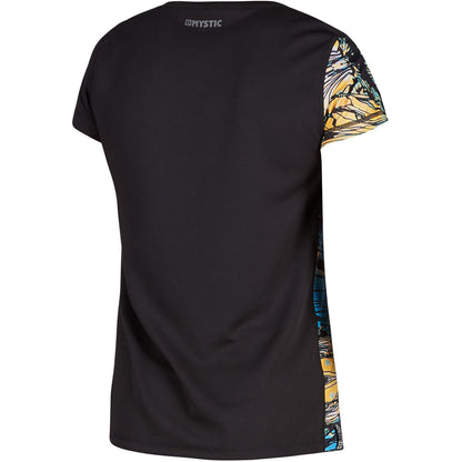  Mystic Womens Gem Shortsleeve Quickdry Top - Zebra Blue