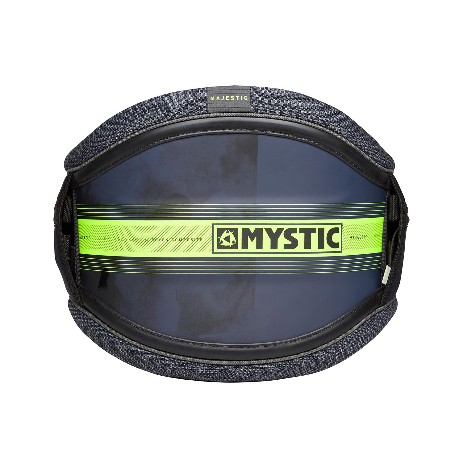  Mystic Majestic Waist Harness No Spreader Bar - Navy/Lime