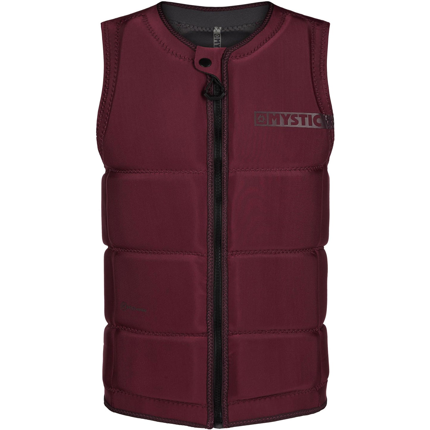  Mystic STAR Wake Boarding Front-Zip Impact Vest - Oxblood Red