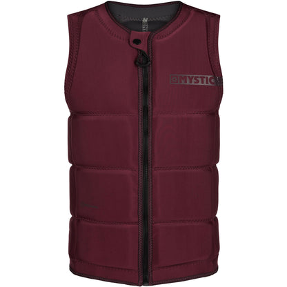  Mystic STAR Wake Boarding Front-Zip Impact Vest - Oxblood Red