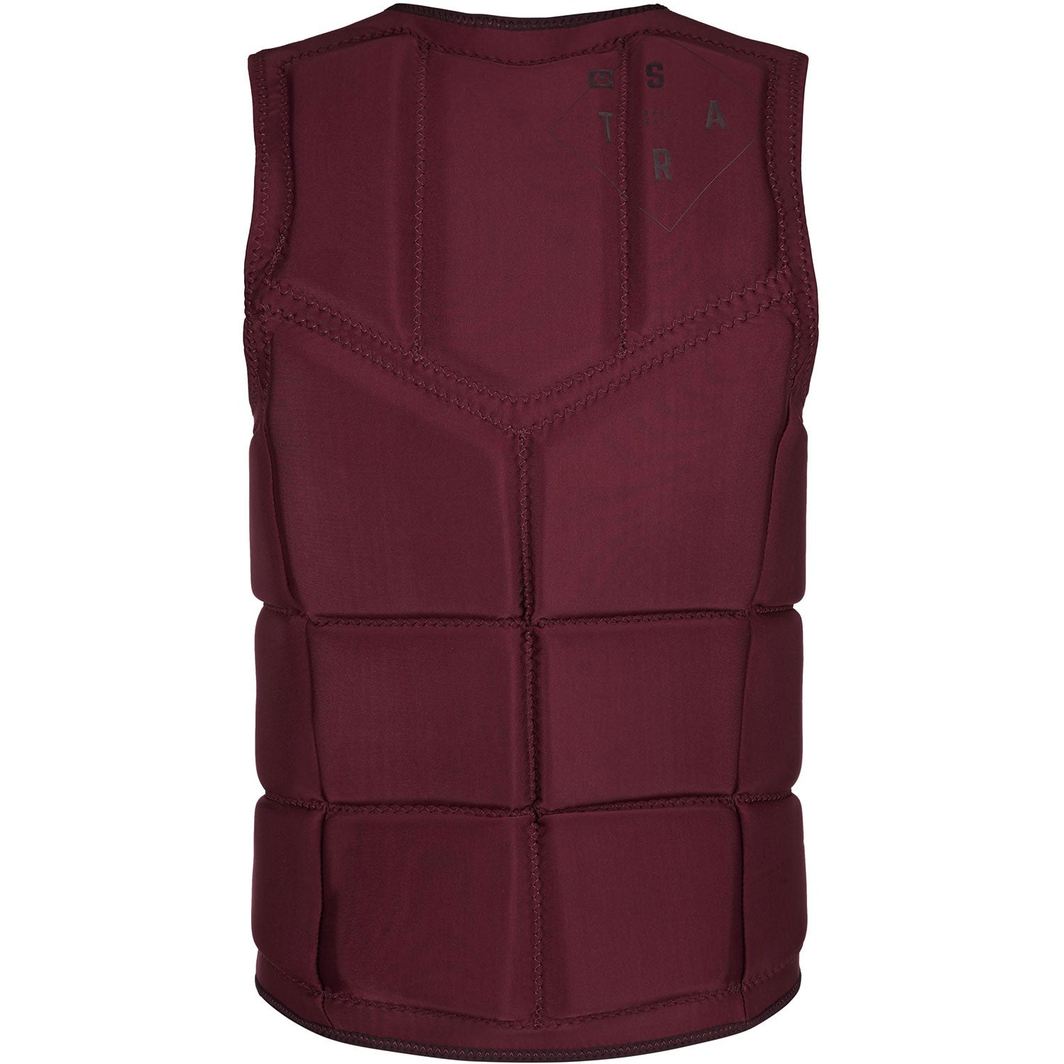  Mystic STAR Wake Boarding Front-Zip Impact Vest - Oxblood Red