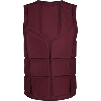  Mystic STAR Wake Boarding Front-Zip Impact Vest - Oxblood Red