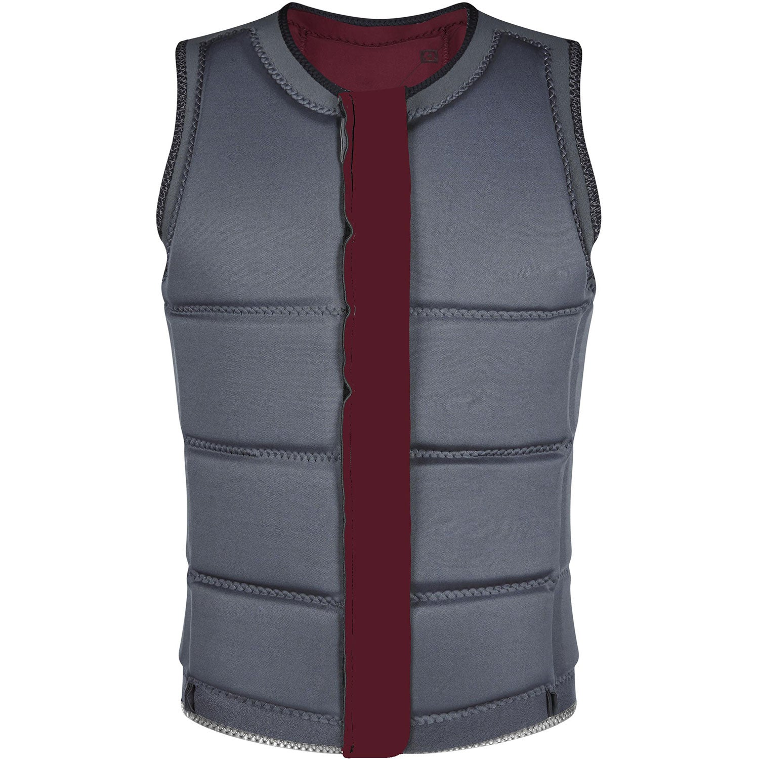  Mystic STAR Wake Boarding Front-Zip Impact Vest - Oxblood Red