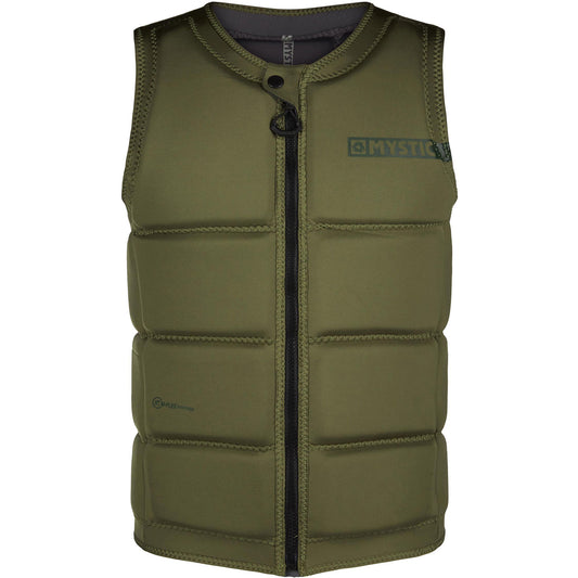  Mystic STAR Wake Boarding Front-Zip Impact Vest - Green