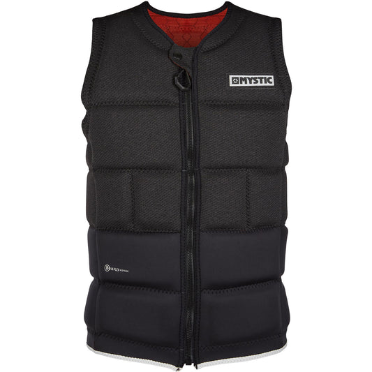  Mystic VOLTT Wake Boarding Front-Zip Impact Vest - Black