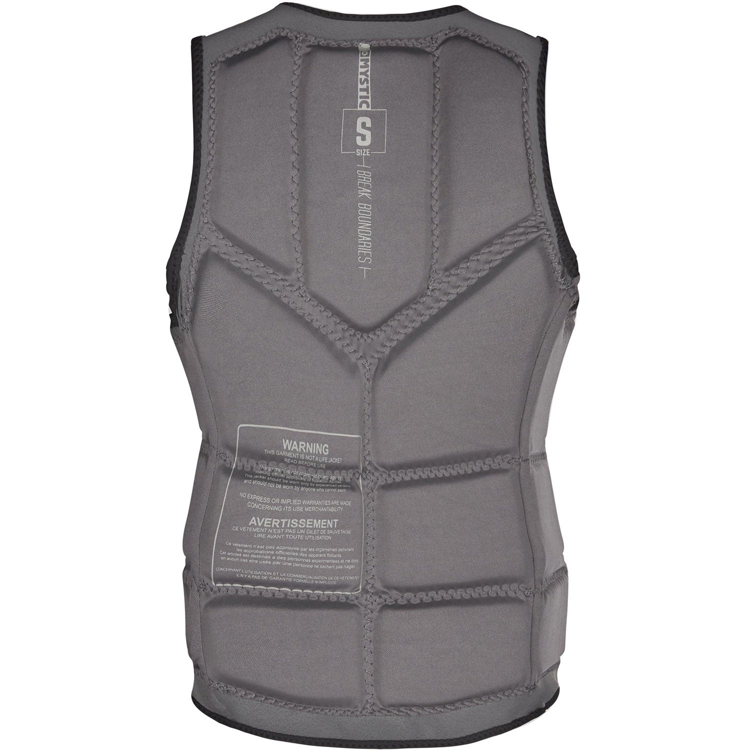  Mystic Womens STAR Wake Boarding Front-Zip Impact Vest - Black