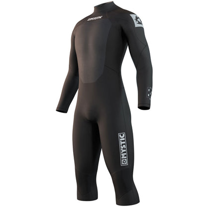  Mystic Brand 3/2mm Back-Zip Shortleg Flatlock Wetsuit - Black