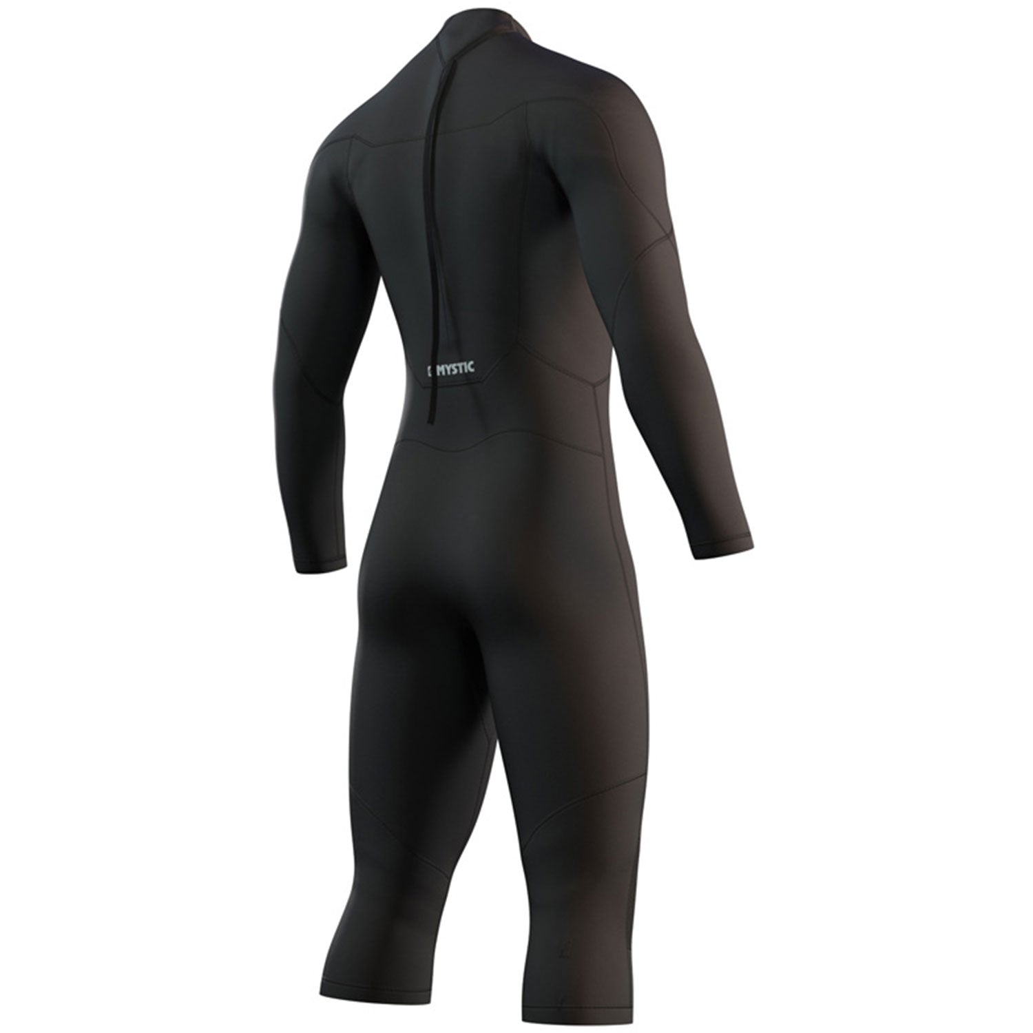  Mystic Brand 3/2mm Back-Zip Shortleg Flatlock Wetsuit - Black