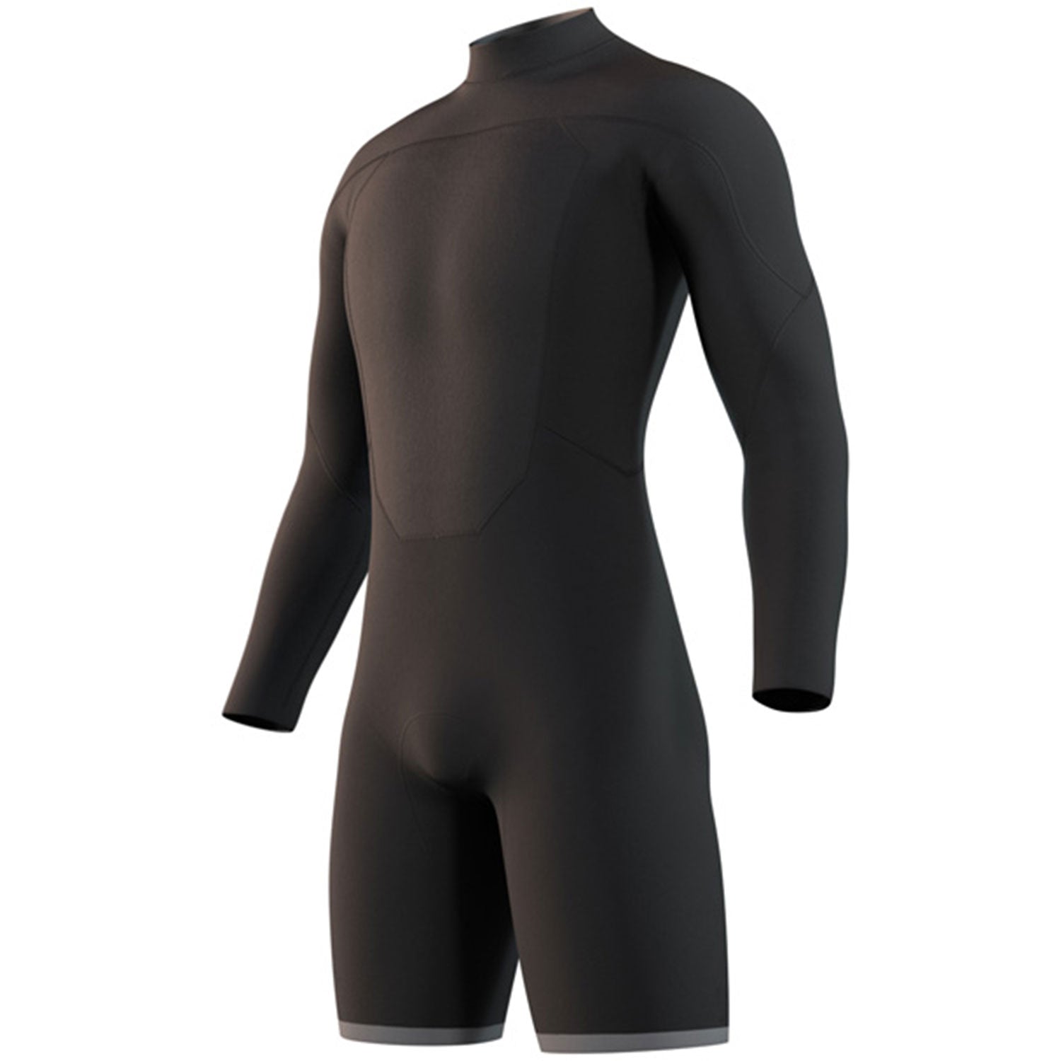  Mystic Brand 3/2mm Back-Zip Longarm Shorty Wetsuit - Black
