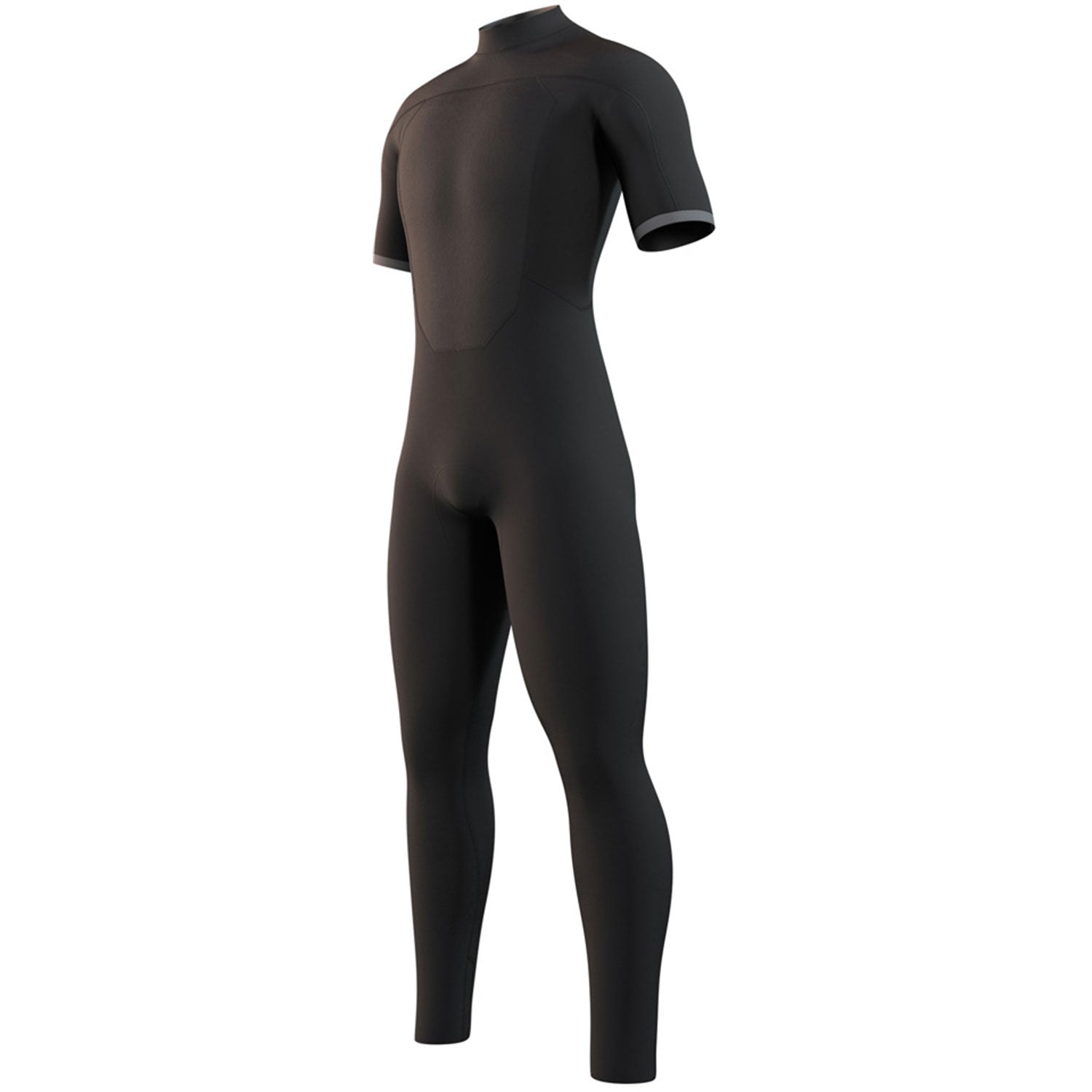  Mystic Brand 3/2mm Back-Zip Shortarm Flatlock Wetsuit - Black