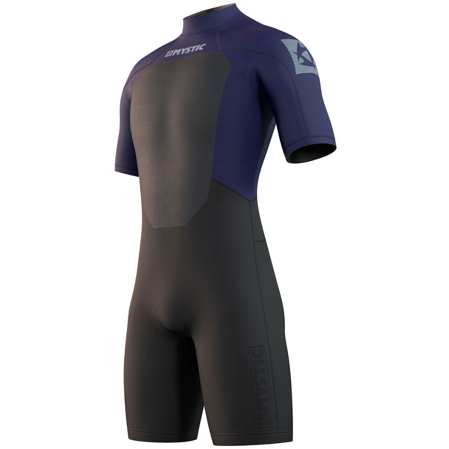  Mystic Brand 3/2mm Back-ZipShorty Wetsuit - Night Blue