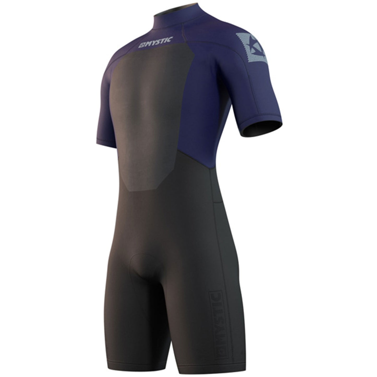  Mystic Brand 3/2mm Back-Zip Shorty Wetsuit - Night Blue