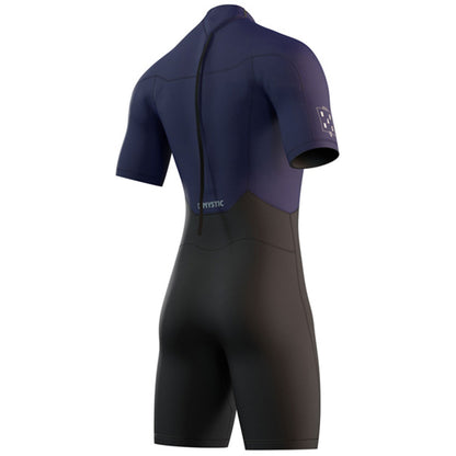  Mystic Brand 3/2mm Back-Zip Shorty Wetsuit - Night Blue