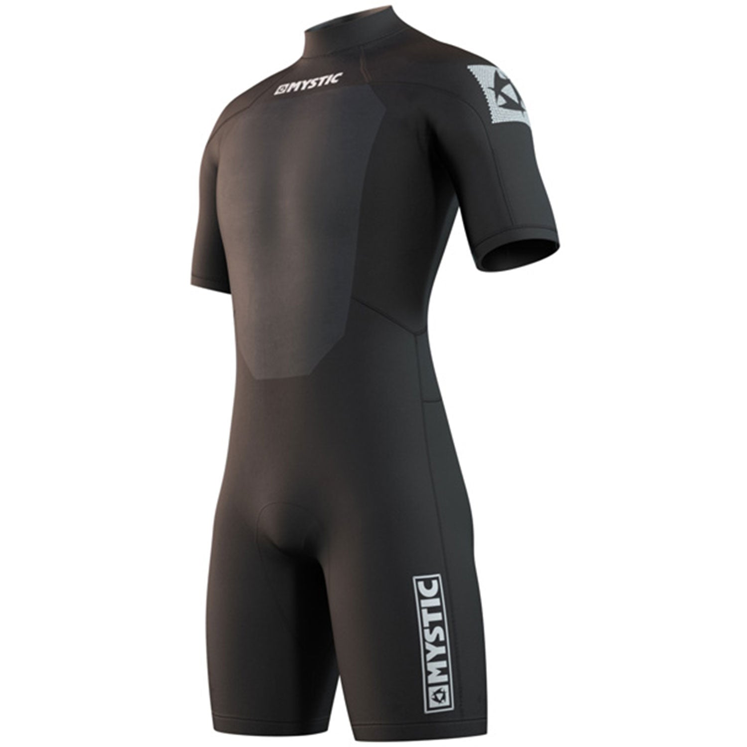  Mystic Brand 3/2mm Back-Zip Shorty Wetsuit - Black