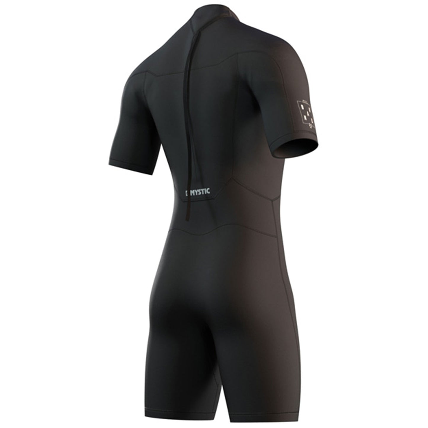  Mystic Brand 3/2mm Back-Zip Shorty Wetsuit - Black