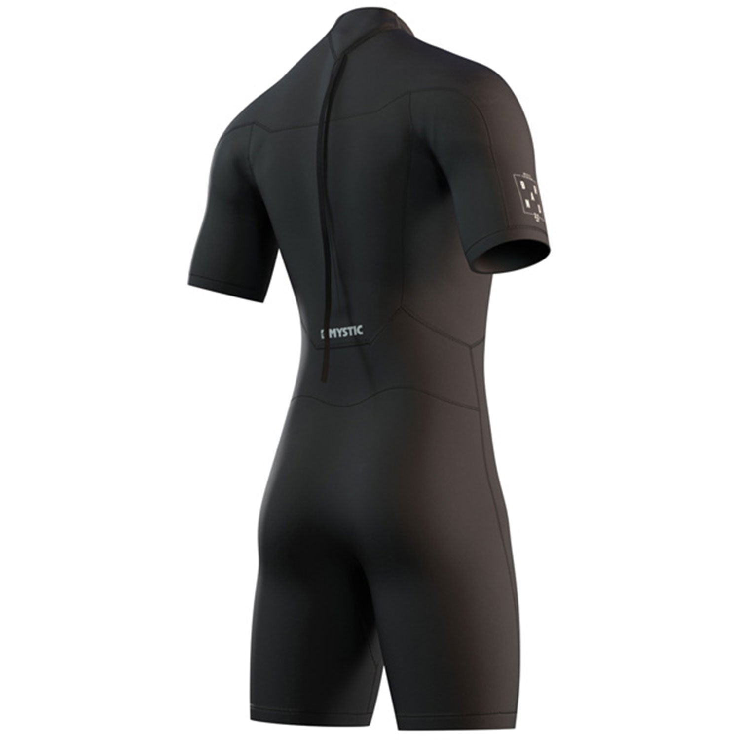  Mystic Brand 3/2mm Back-Zip Shorty Wetsuit - Black