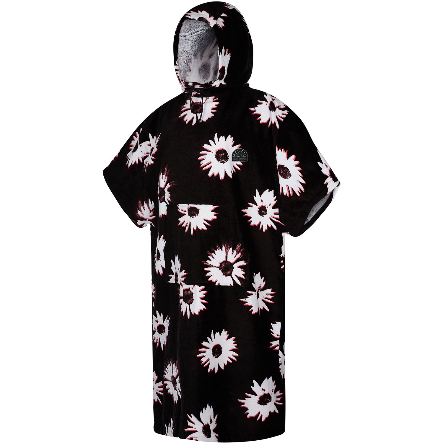  Mystic Poncho Velour / Changing Robe - Black/White