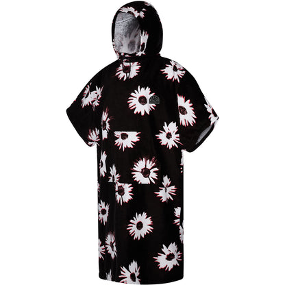  Mystic Poncho Velour / Changing Robe - Black/White