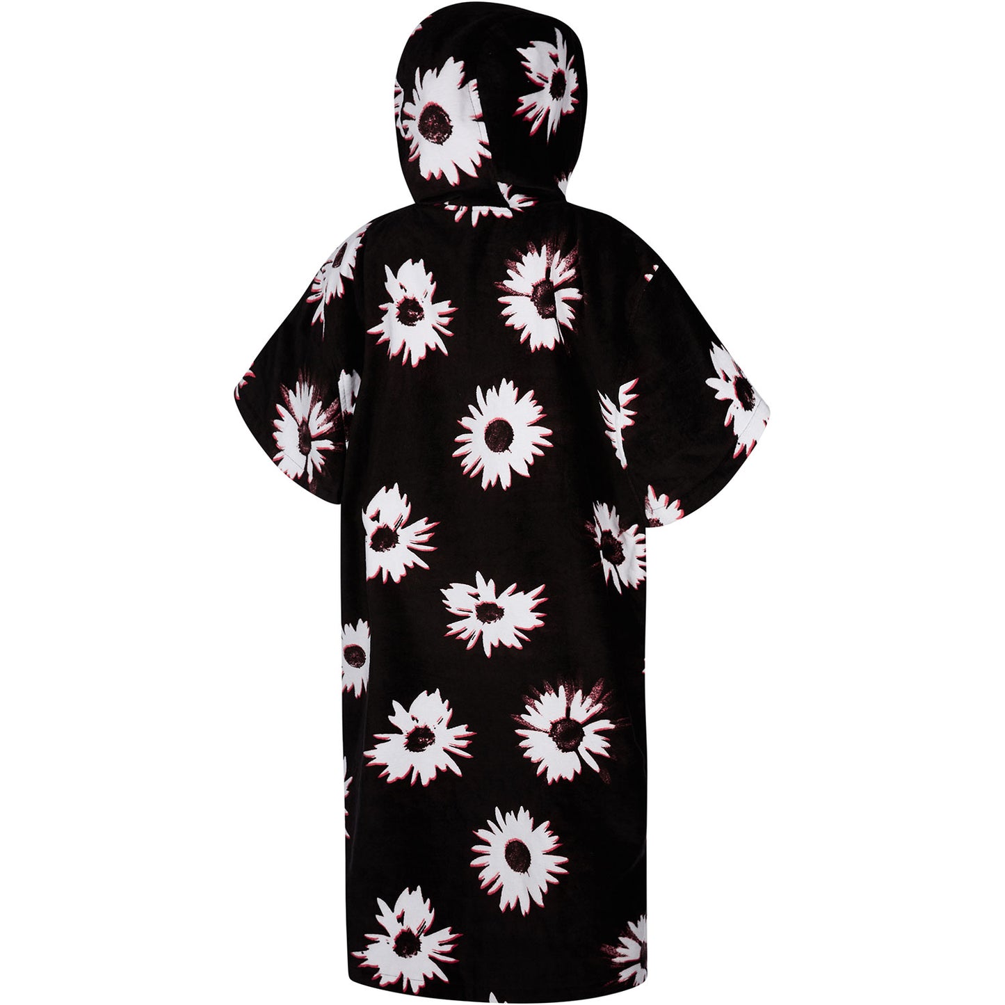  Mystic Poncho Velour / Changing Robe - Black/White