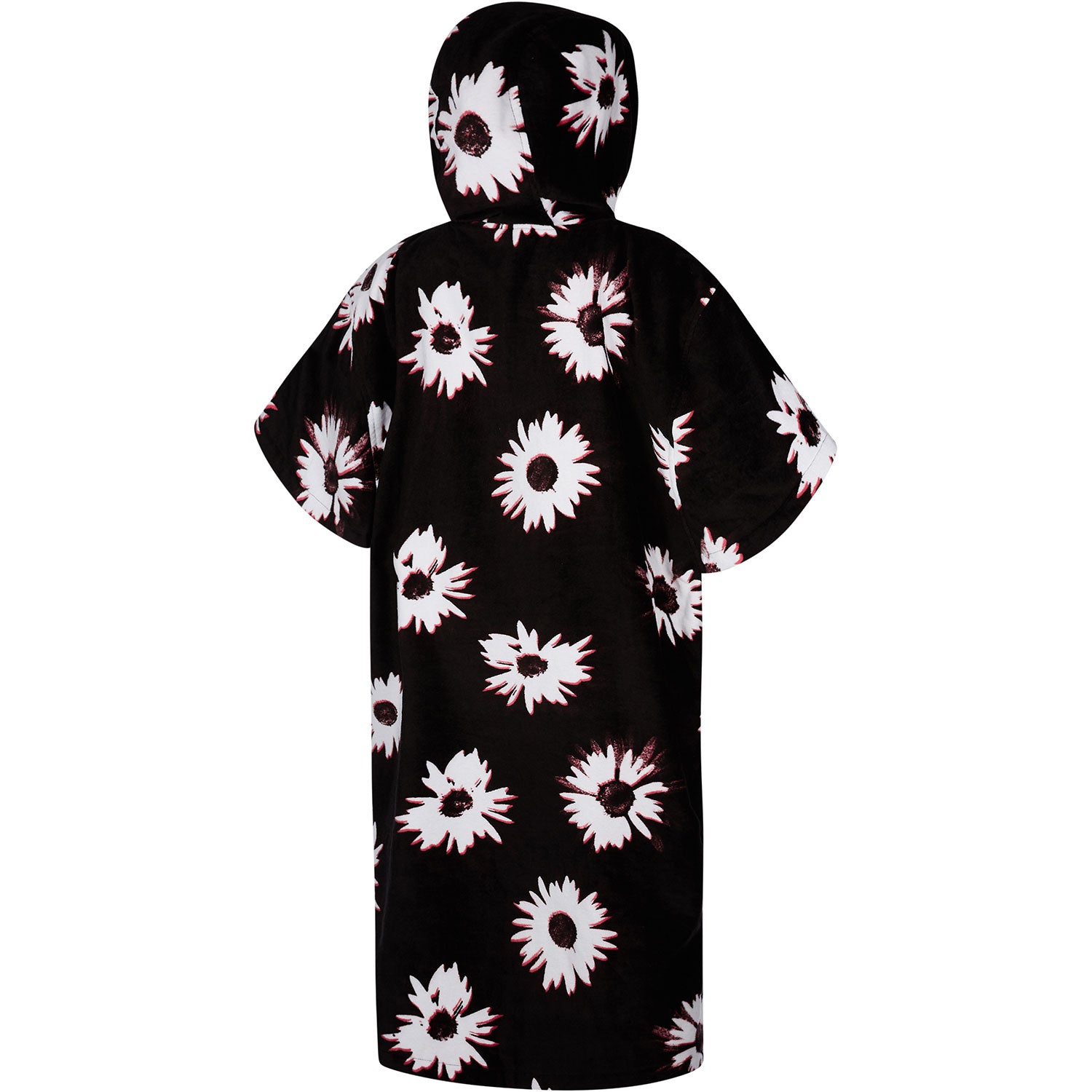  Mystic Poncho Velour / Changing Robe - Black/White
