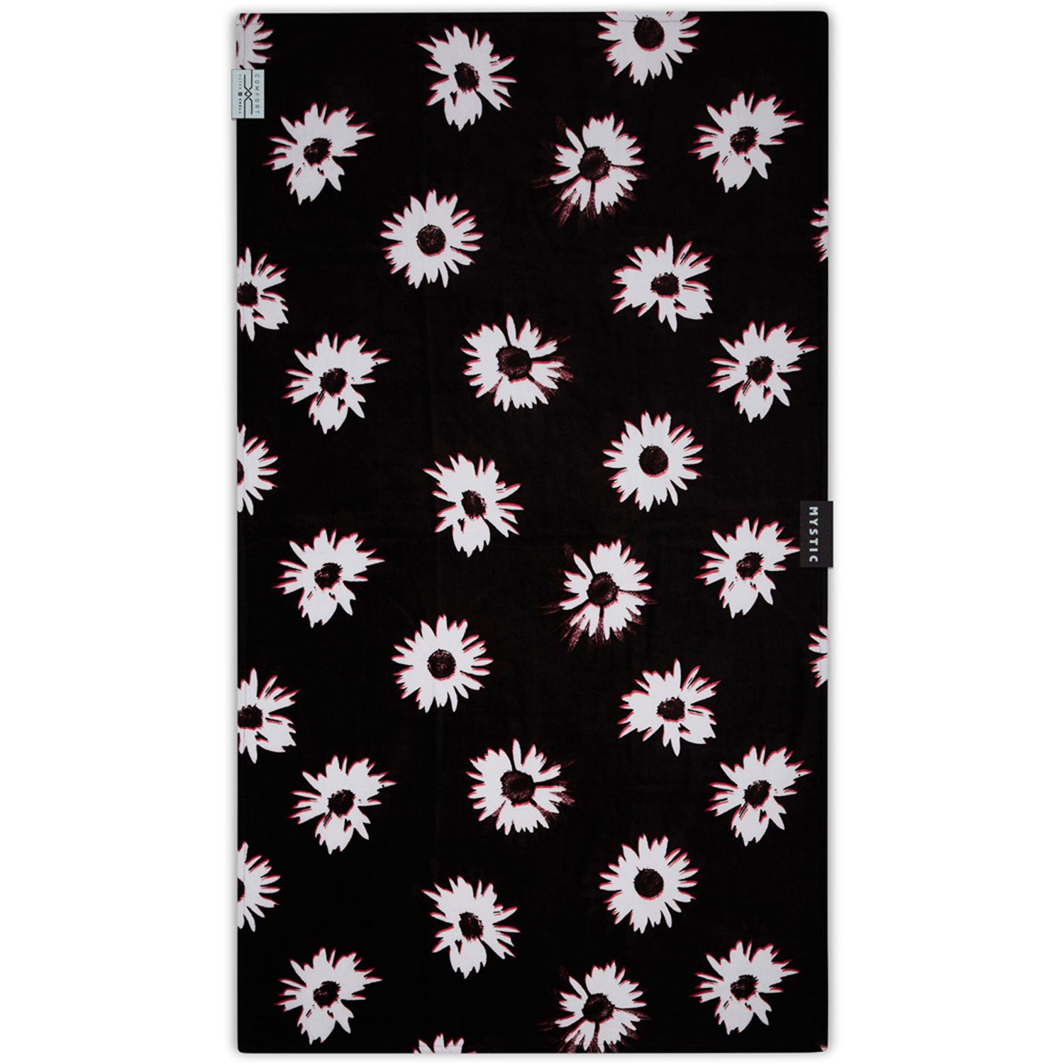  Mystic Quick Dry Cotten Velour Towel - Black White