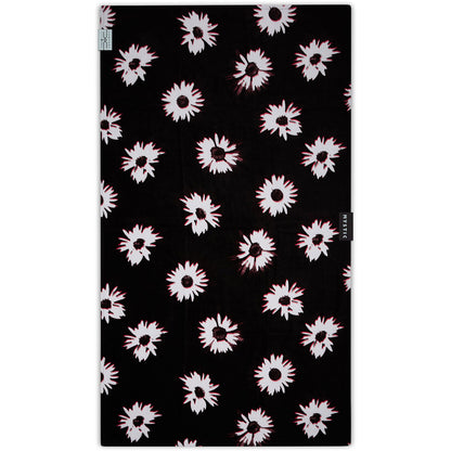  Mystic Quick Dry Cotten Velour Towel - Black White