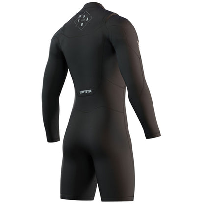  Mystic Star 3/2mm GBS Double FZip Longarm Shorty Wetsuit - Black