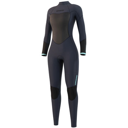  Mystic Womens Brand 3/2mm Back-Zip Flatlock Wetsuit - Night Blue