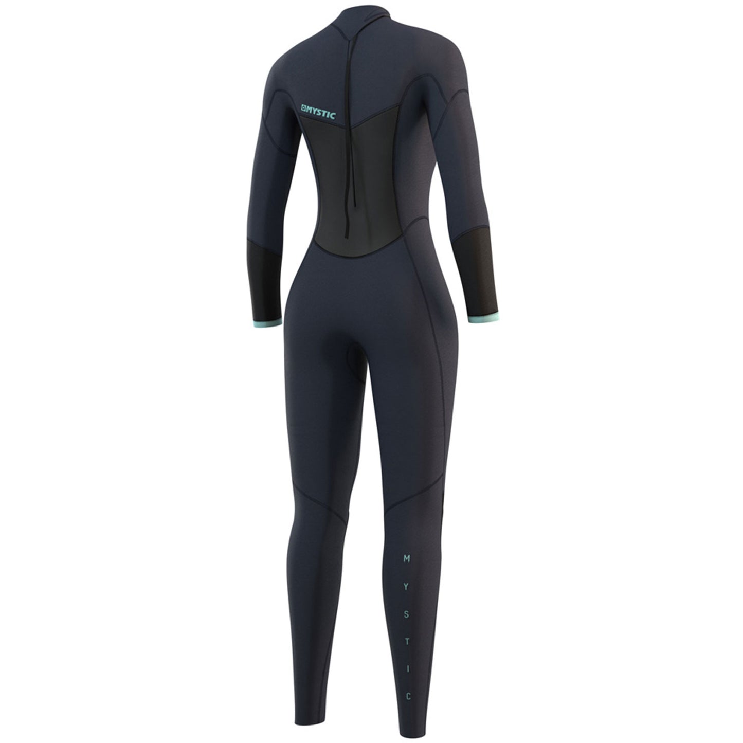  Mystic Womens Brand 3/2mm Back-Zip Flatlock Wetsuit - Night Blue