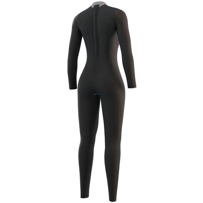 Mystic Womens Brand 3/2mm Back-Zip Flatlock Wetsuit - Night Blue