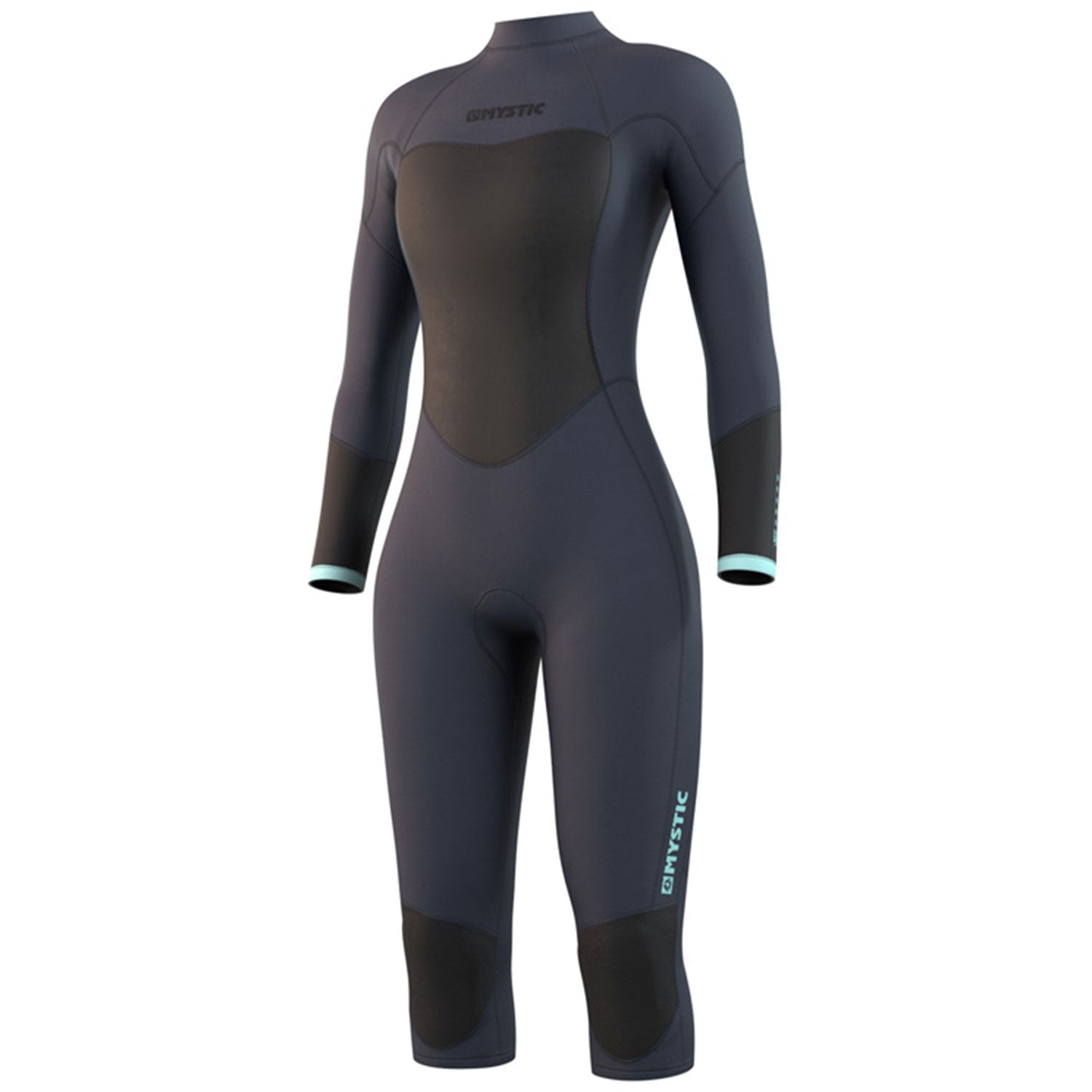  Mystic Womens Brand 3/2mm Back-Zip FL Shortleg Wetsuit - Night Blue