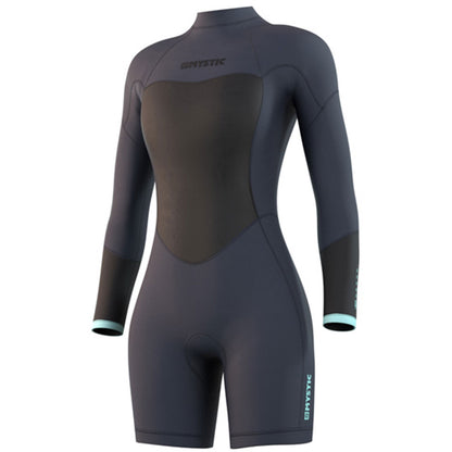  Mystic Womens Brand 3/2mm Longarm Shorty Wetsuit - Night Blue
